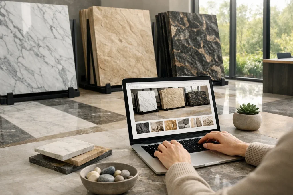 فروش اینترنتی سنگ نما و کف