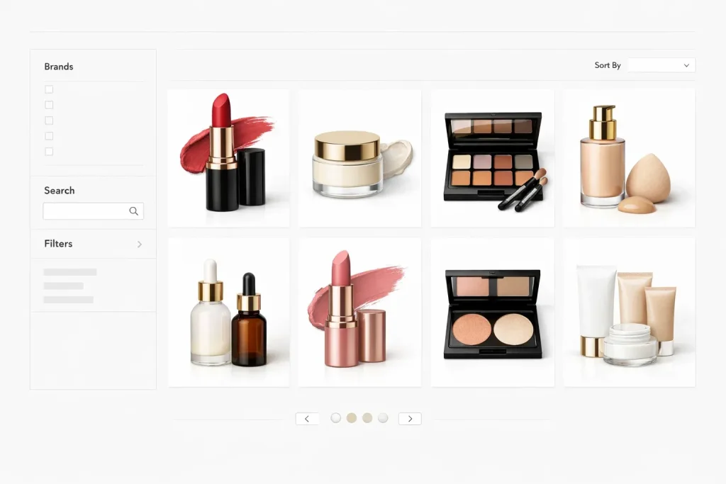 طراحی سایت لوازم آرایشی