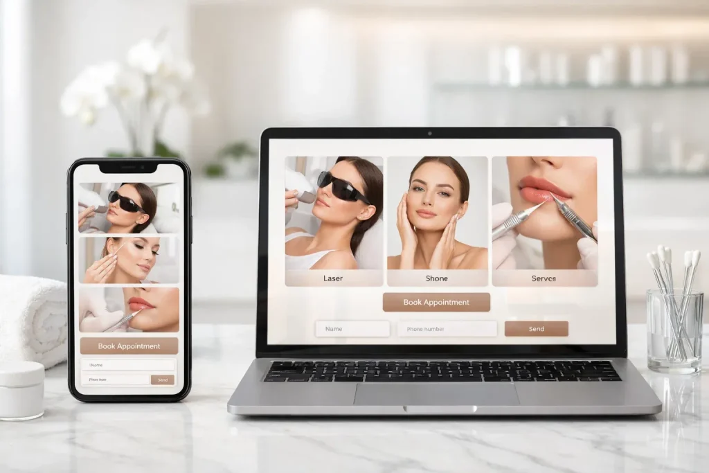طراحی سایت کلینیک زیبایی