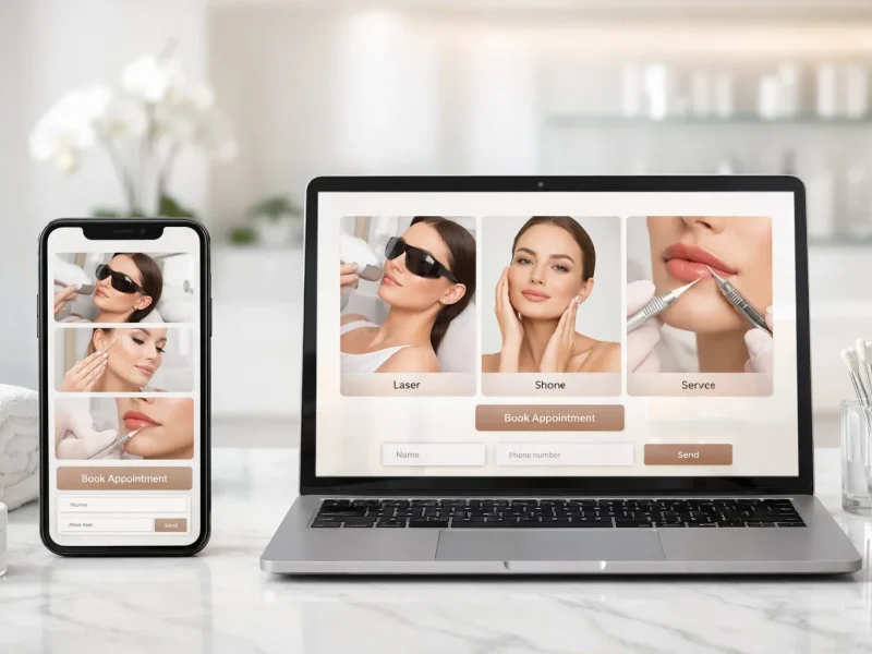 طراحی سایت کلینیک زیبایی