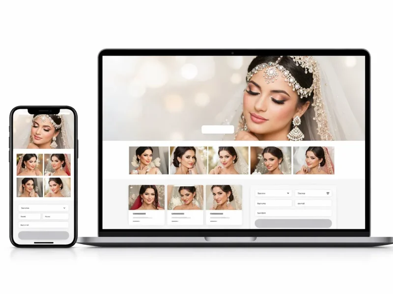 طراحی سایت آرایش عروس