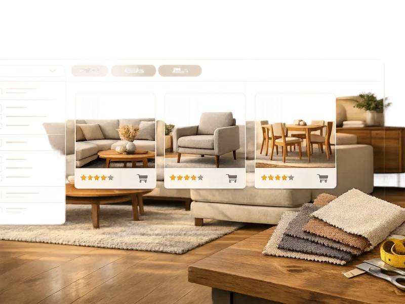 طراحی فروشگاه آنلاین مبل